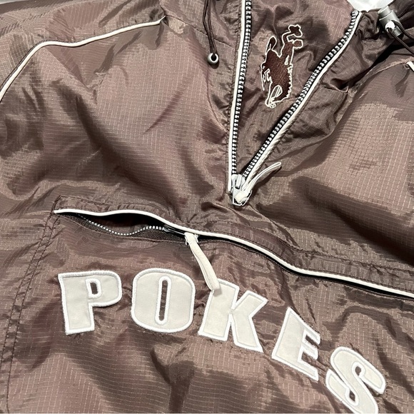 G-III Sports Carl Banks Mens Quarter Zip Hooded Windbreaker Jacket Large Cowboy - Picture 11 of 12